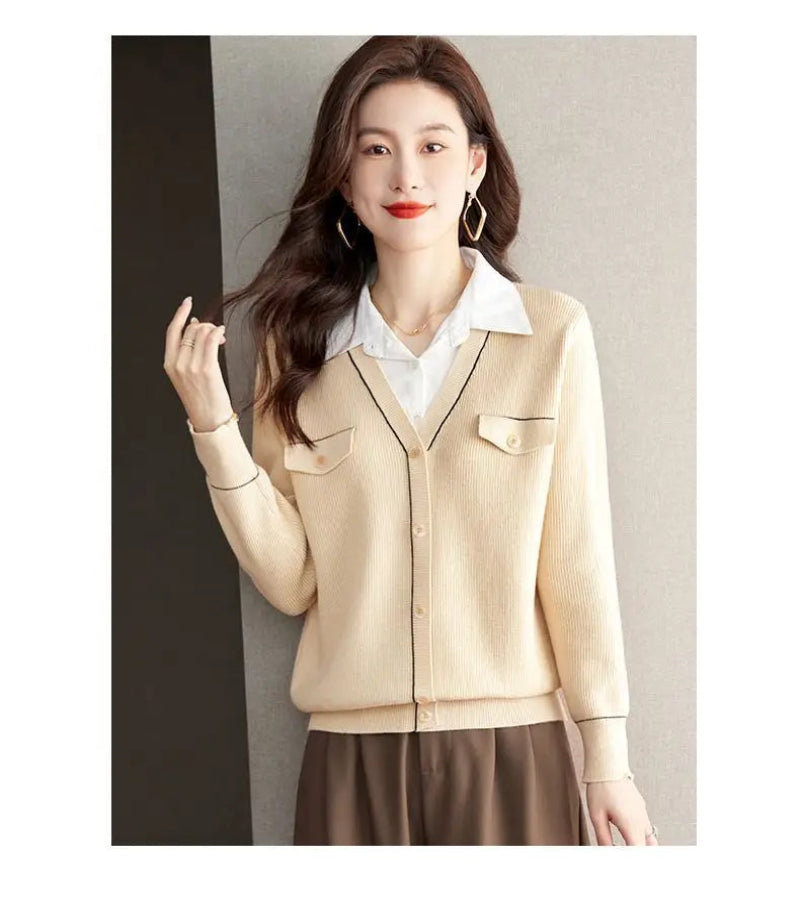 SUÉTER DE MALHA COM GOLA VIRADA - LOOK “DOCE ESSÊNCIA”