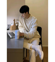 Suéter Masculino Estilo Coreano com Gola Polo – Elegância e Conforto em um Só Look