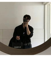 Camisa Masculina Coreana Leve de Luxo