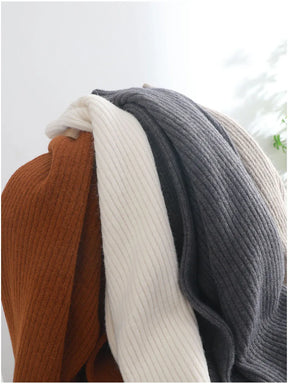 Suéter Gola Alta Feminino Casual - Inverno Elegante