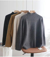 Suéter Gola Alta Feminino Casual - Inverno Elegante