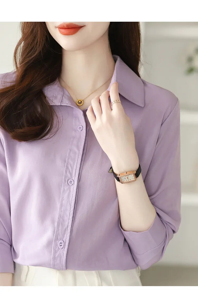 Camisa de Manga Longa com Botões