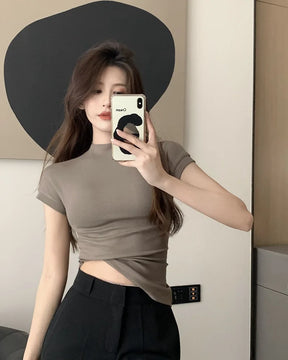 Blusa básica Moda coreana