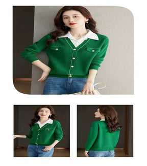 SUÉTER DE MALHA COM GOLA VIRADA - LOOK “DOCE ESSÊNCIA”