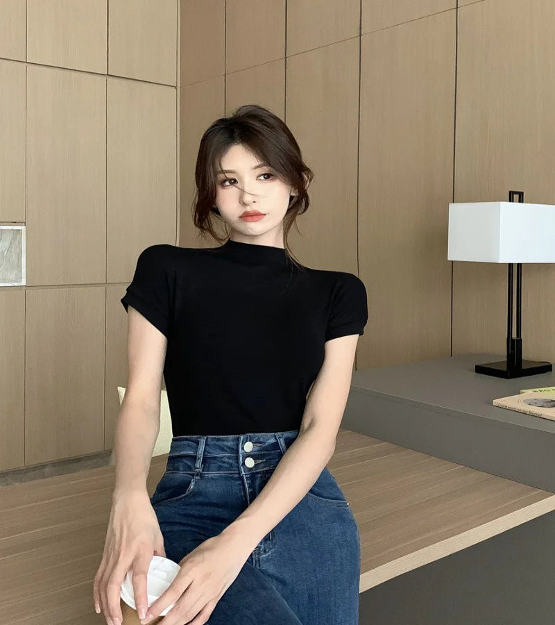 Blusa básica Moda coreana
