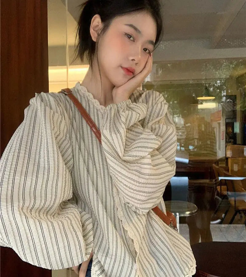 Camisa Casual Feminina – Look Seoul Charm