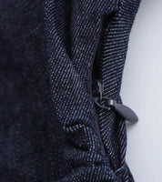 Vestido Jeans Midi Slim com Lapela - Look Seoul Denim Chic