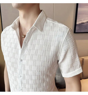 Camisas de verão masculinas Coreia