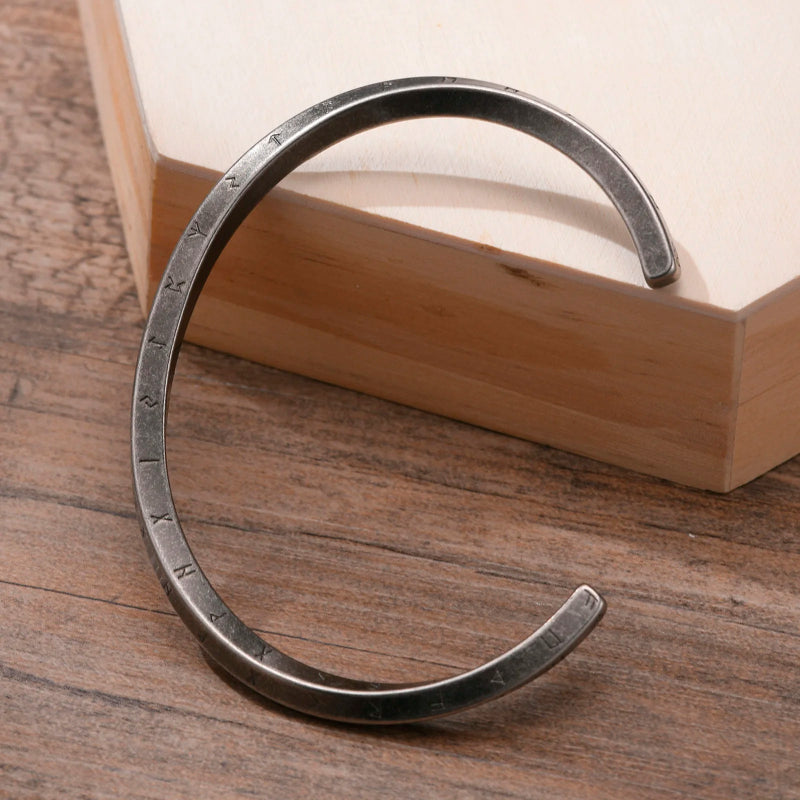 Pulseira Masculina Vintage em Aço Inoxidável – Estilo Coreano Minimalista