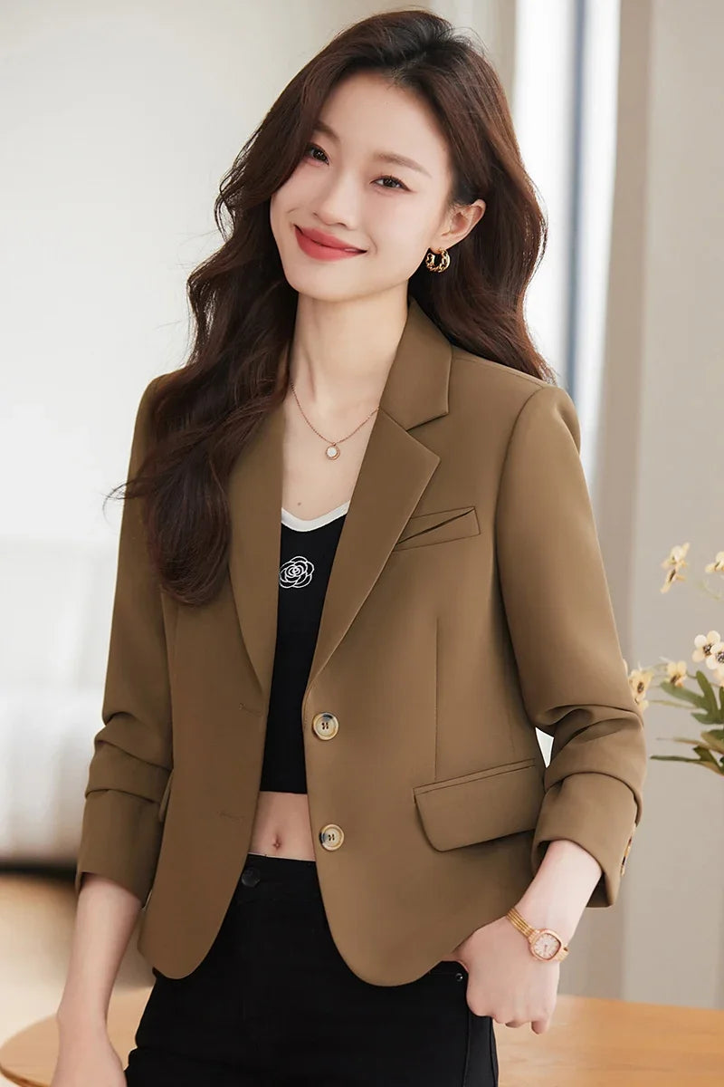 Blazer Manga Longa Escritório Coreano