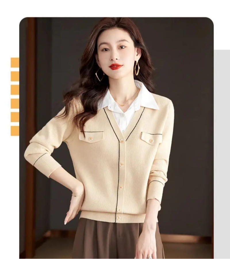 SUÉTER DE MALHA COM GOLA VIRADA - LOOK “DOCE ESSÊNCIA”