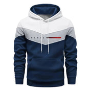 Conjunto de Moletom Masculino Paris Fashion: Moletom com Capuz e Calça Jogger para o Dia a Dia, Esportivo, Tendência Urbana, Agasalho Quente