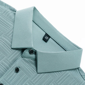 Camisa polo masculina casual de manga curta