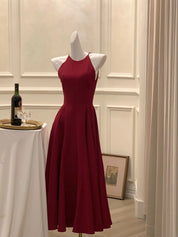 Vestidos midi vintage sem mangas para mulheres