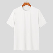 Camisa Luxo Leve Lazer Pescoço Drapeado Cor Sólida Solto Camisa Básica