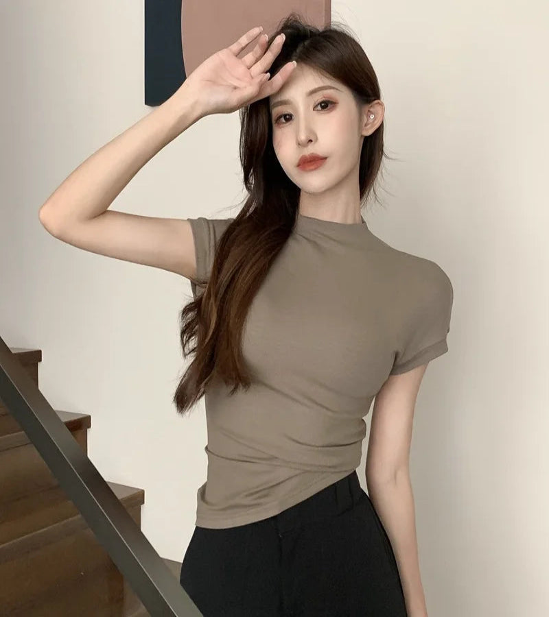 Blusa básica Moda coreana