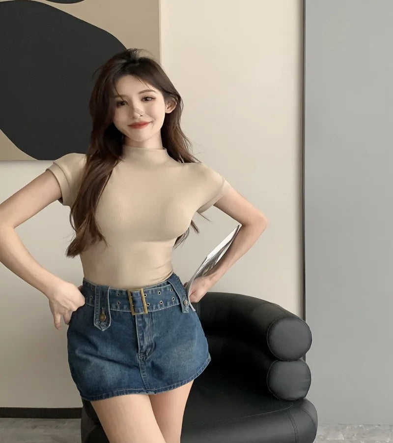 Blusa básica Moda coreana