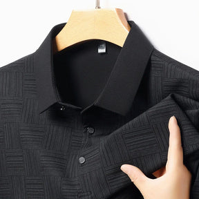 Camisa polo masculina casual de manga curta