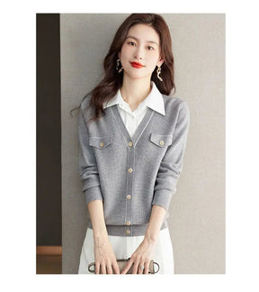 SUÉTER DE MALHA COM GOLA VIRADA - LOOK “DOCE ESSÊNCIA”