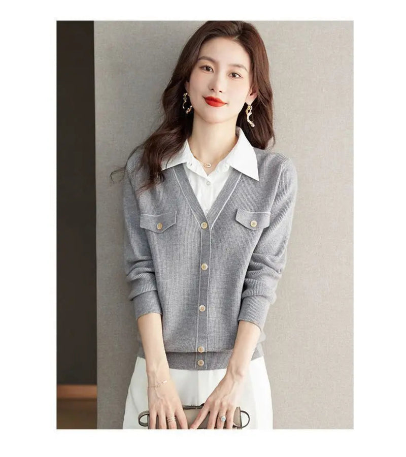 SUÉTER DE MALHA COM GOLA VIRADA - LOOK “DOCE ESSÊNCIA”