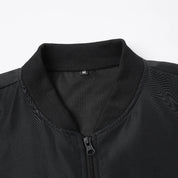 2024 primavera e outono nova gola de beisebol curto solto cor sólida jaqueta masculina negócios casual casaco fino tendência