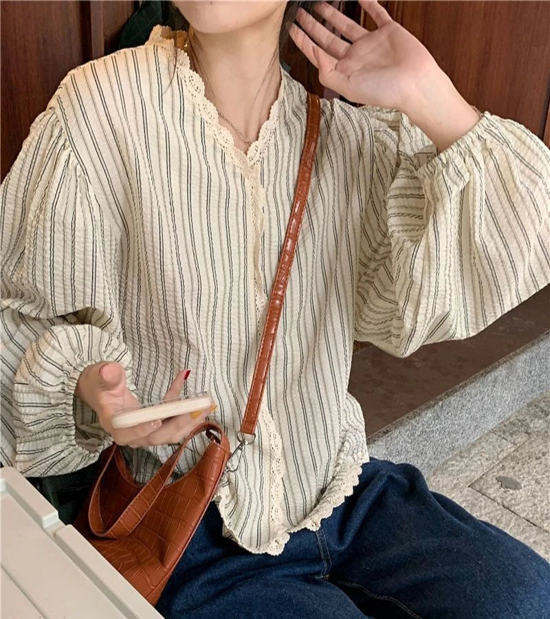 Camisa Casual Feminina – Look Seoul Charm