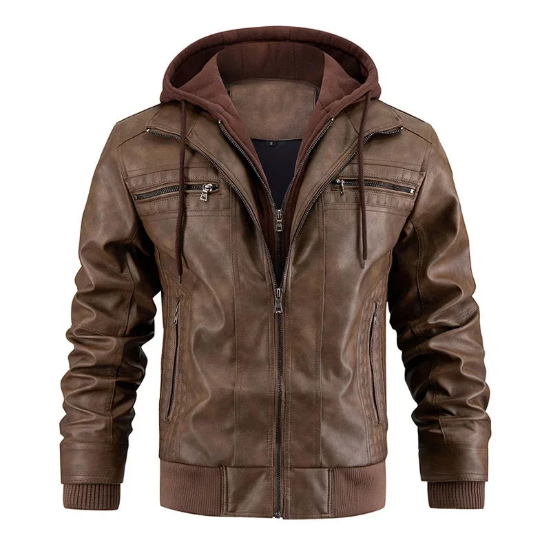 Personalizável 2025 novas jaquetas de couro masculino outono casual motocicleta jaqueta do plutônio motociclista casacos de couro roupas ternos feitos sob medida