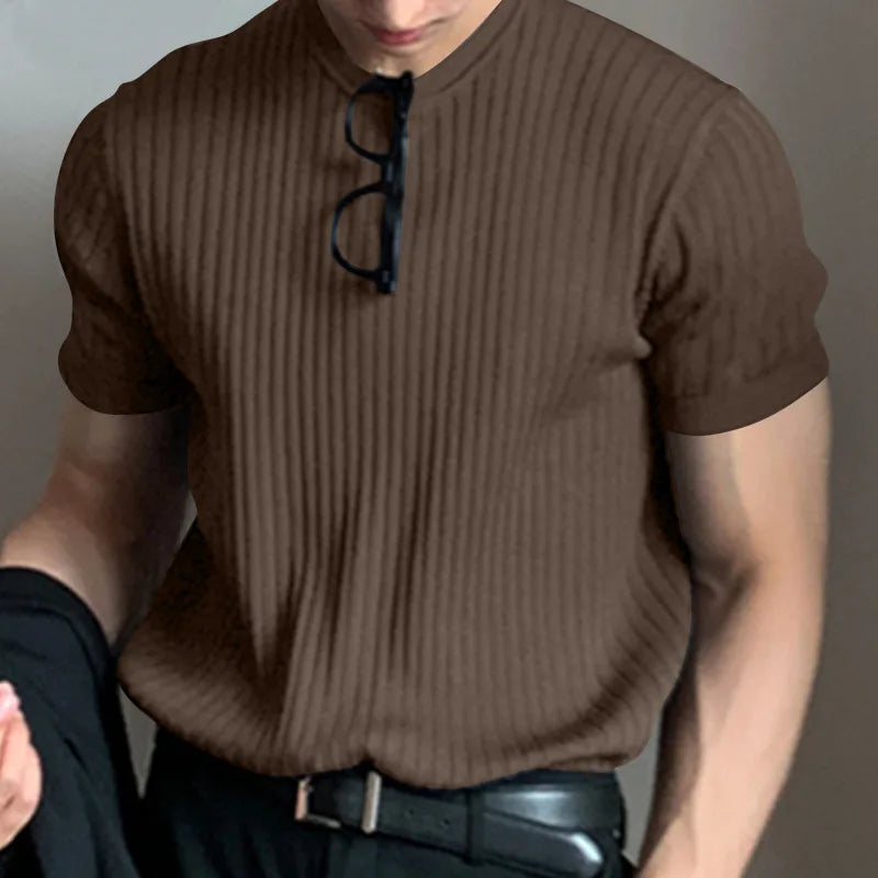 Camisa Luxo Leve Lazer Pescoço Drapeado Cor Sólida Solto Camisa Básica