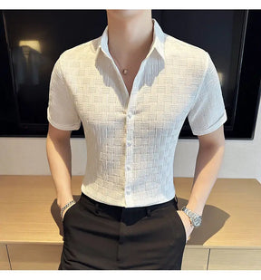 Camisas de verão masculinas Coreia