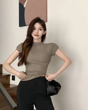 Blusa básica Moda coreana