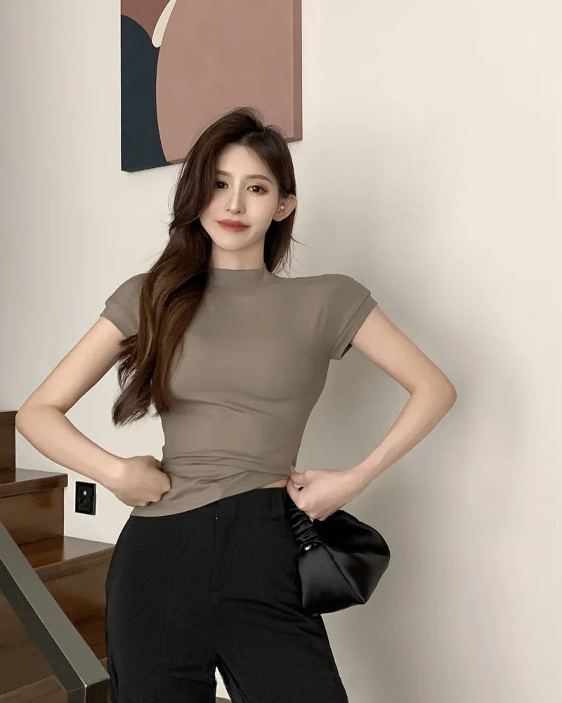Blusa básica Moda coreana