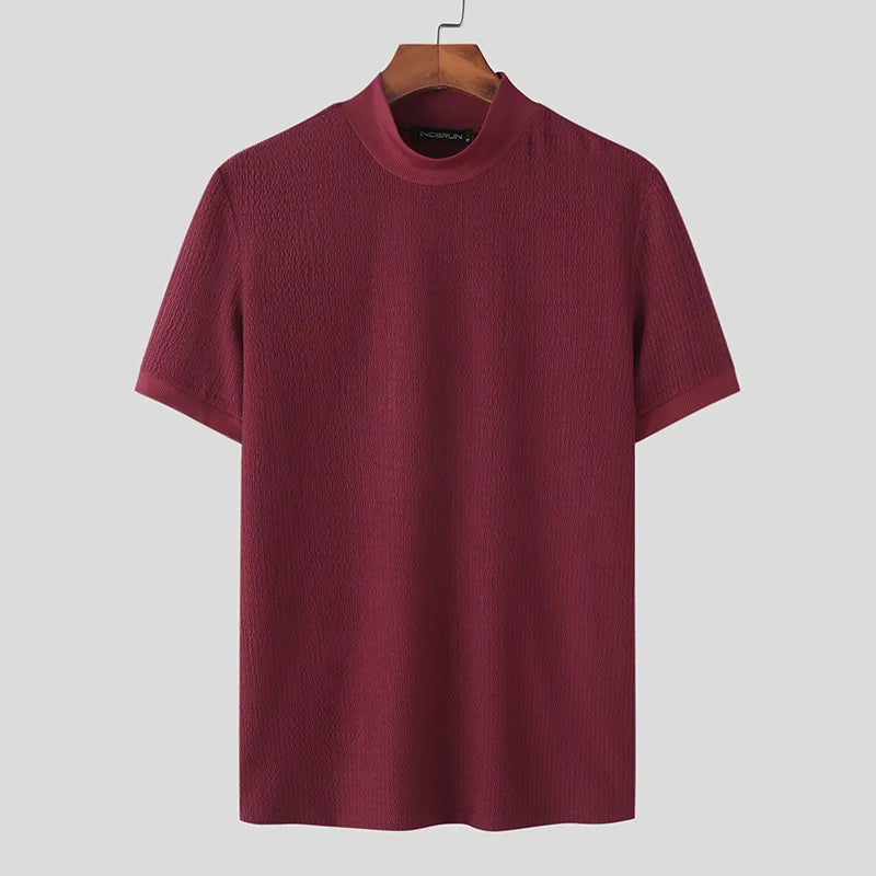 Camisa Casual Streetwear Texturizada – Estilo Coreano Moderno