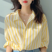 Blusa Listrada Slim KUYING