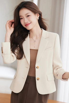 Blazer Manga Longa Escritório Coreano