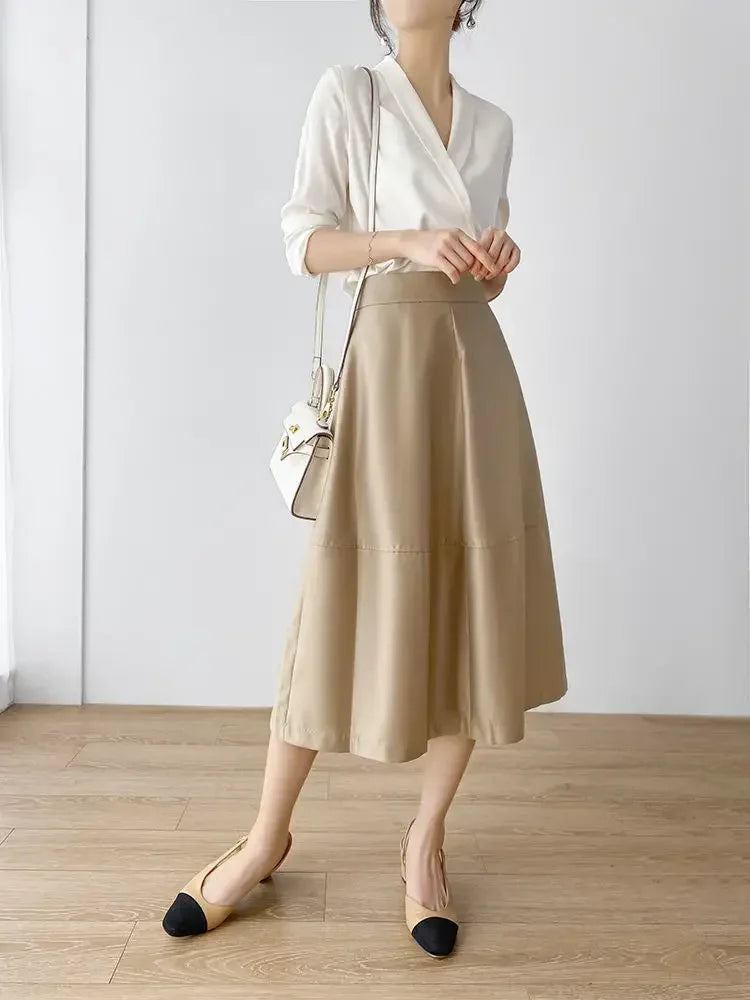 Blusa elegante em seda cetim