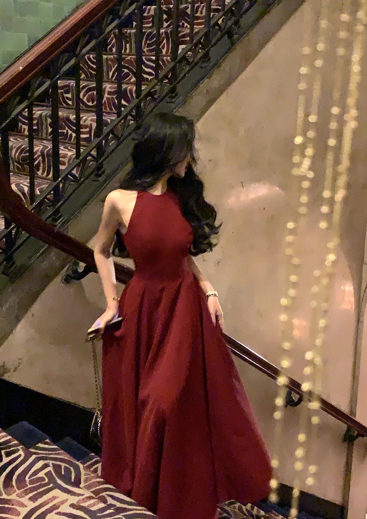 Vestidos midi vintage sem mangas para mulheres