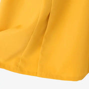 Vestido de Festa Vintage Colete Cintura A-line , com Botão Plissado