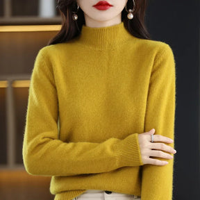 Suéter Gola Média Estilo Coreano Básico -  “Brisa de Inverno”