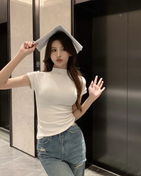 Blusa básica Moda coreana