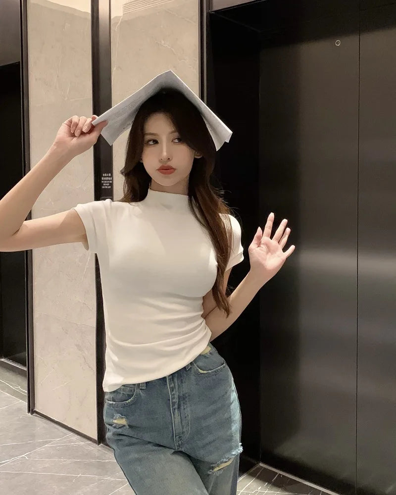 Blusa básica Moda coreana