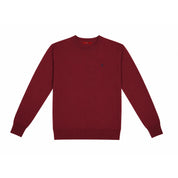 Suéter Masculino CH com Gola Redonda, Ajuste Slim, Manga Longa, Pullover de Tricô com Bordado Vermelho, Top Casual para Negócios