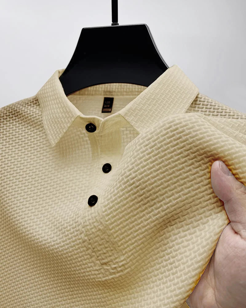 Camisa polo masculina de verão casual