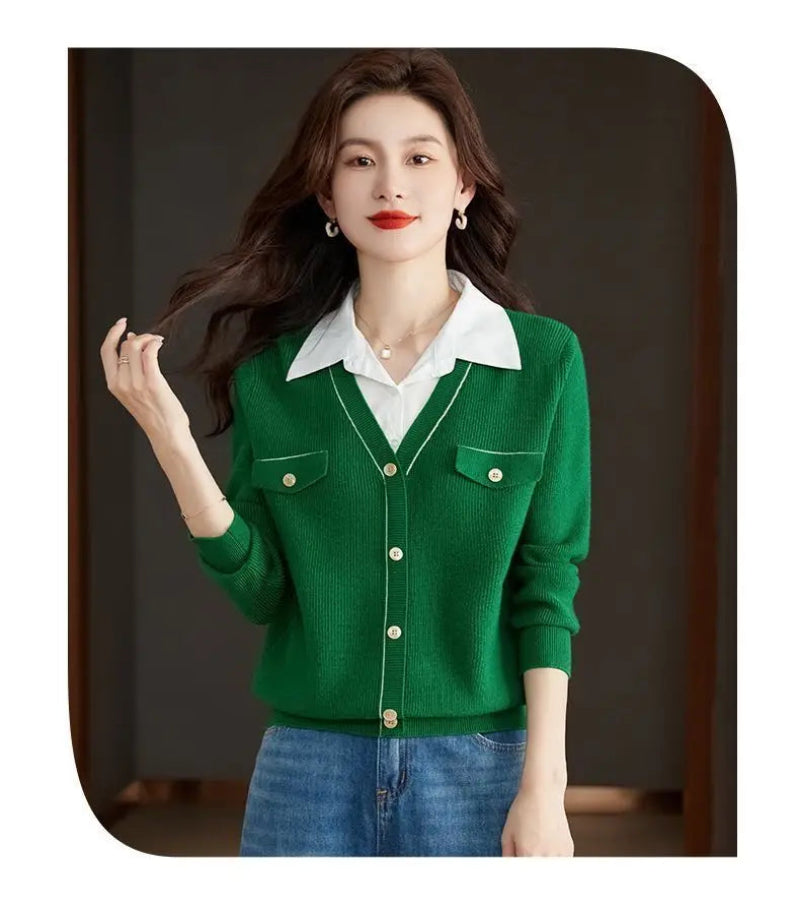 SUÉTER DE MALHA COM GOLA VIRADA - LOOK “DOCE ESSÊNCIA”