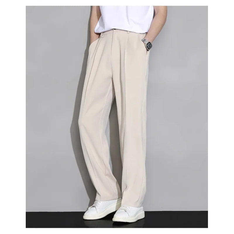 Calça  casual  longa solta