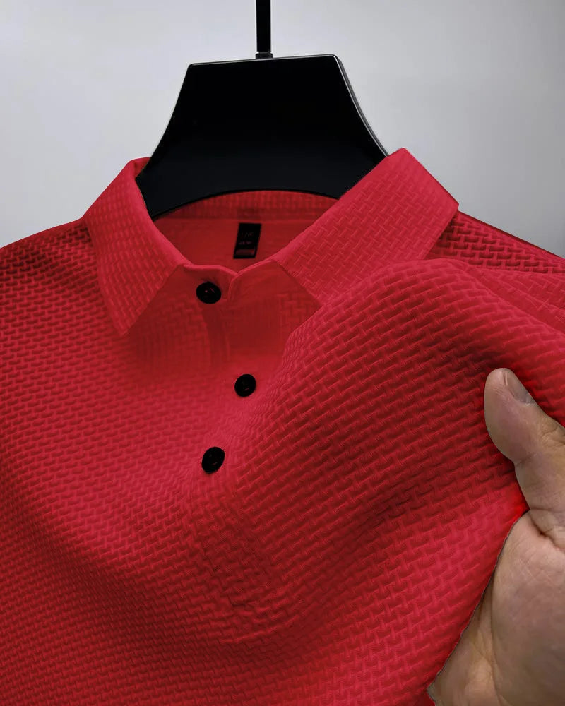 Camisa polo masculina de verão casual