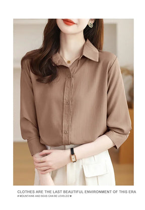 Camisa de Manga Longa com Botões