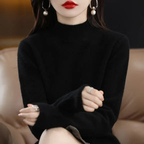 Suéter Gola Média Estilo Coreano Básico -  “Brisa de Inverno”