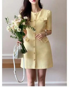 Vestido Tweed Coreano Estilo “Small Coreia”