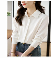 Camisa Elegante de Manga Comprida – Corte Solto e Estilo Sofisticado