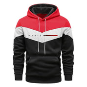 Conjunto de Moletom Masculino Paris Fashion: Moletom com Capuz e Calça Jogger para o Dia a Dia, Esportivo, Tendência Urbana, Agasalho Quente